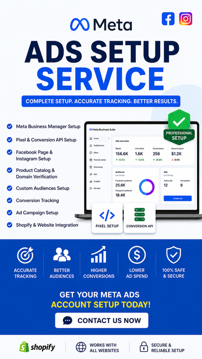 Complete Meta Ads Setup for Shopify & E-commerce